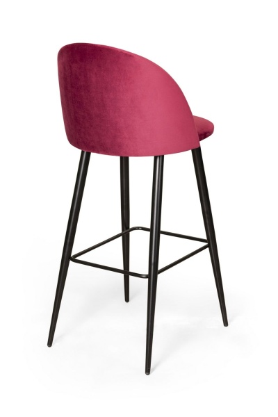 Стул барный Thomas, бархат красный 16 от интернет-магазина IDODOM.RU