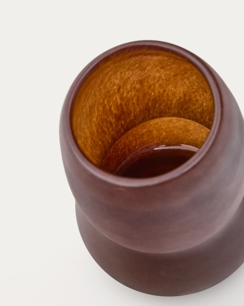 Ваза Crila из коричневого стекла 20 см от интернет-магазина IDODOM.RU