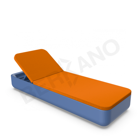 Шезлонг Grace Wave Blue, Orange