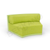 Диван полукруглый Fame с подушкой Spring Green, Green