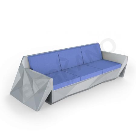 Диван Quaro с подушками Graphite, Navy