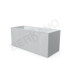 Кашпо Cubric 120*50 White Granite