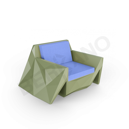 Кресло Quaro с подушками Olive green, Navy