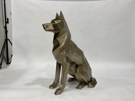 Немецкая овчарка.   Финиш: Обжиг. Цвет: Золото. от интернет-магазина IDODOM.RU