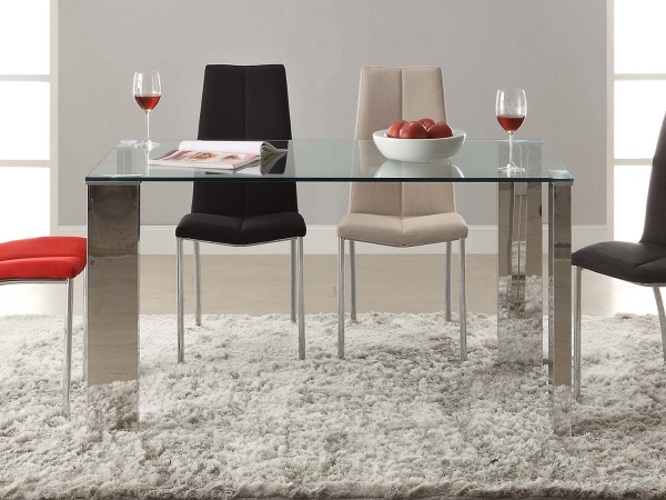 Обеденный стол Malibu стальной от интернет-магазина IDODOM.RU