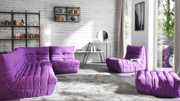 Диван ДеФранс™️ прямой 3-х местный - Эконом микровелюр