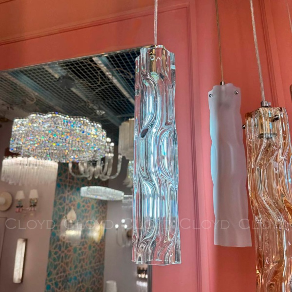 Подвесной светильник Cloyd ICEBERG-A P1 / Ø8 см - латунь - прозрачн. стекло (арт.11668) от интернет-магазина IDODOM.RU