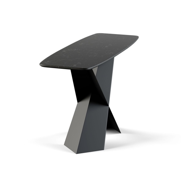 Консоль Tyler 130 керамика матовая, черная от интернет-магазина IDODOM.RU