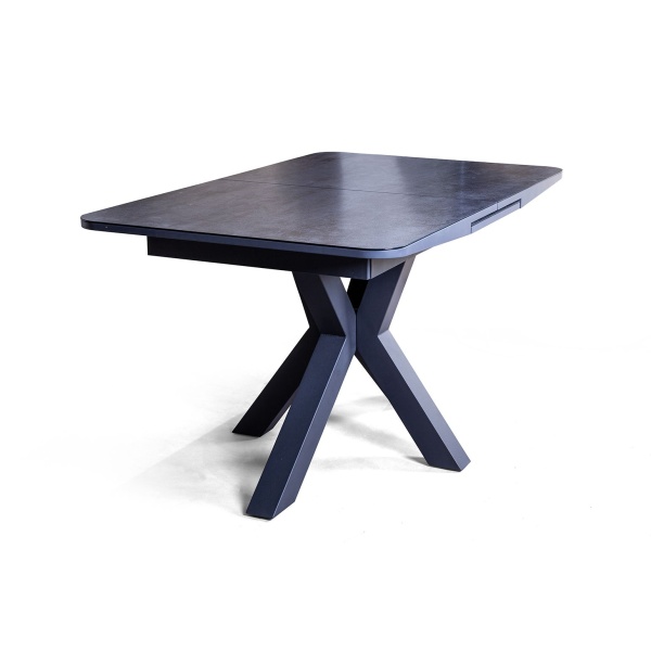 Стол раскладной Lincoln (160+40 см) глазурованное стекло черный от интернет-магазина IDODOM.RU