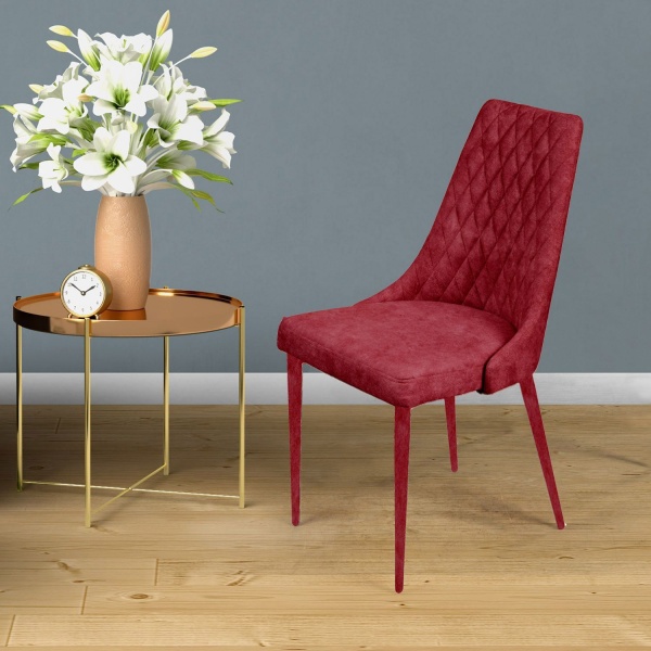 Стул CONNOR LUXE, бархат винно-красный 16/конус от интернет-магазина IDODOM.RU