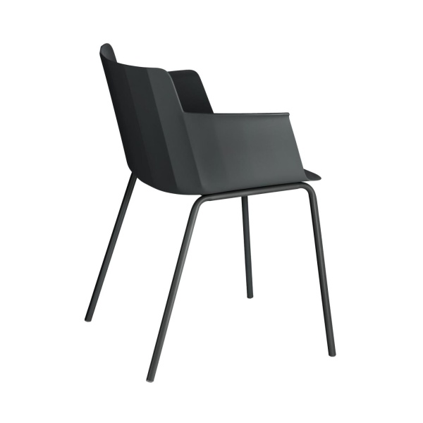 Стул Hannia черный с подлокотниками от интернет-магазина IDODOM.RU