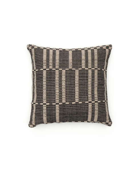 Чехол для подушки Kavri из хлопка чёрного и бежевого цвета 50 x 50 см от интернет-магазина IDODOM.RU