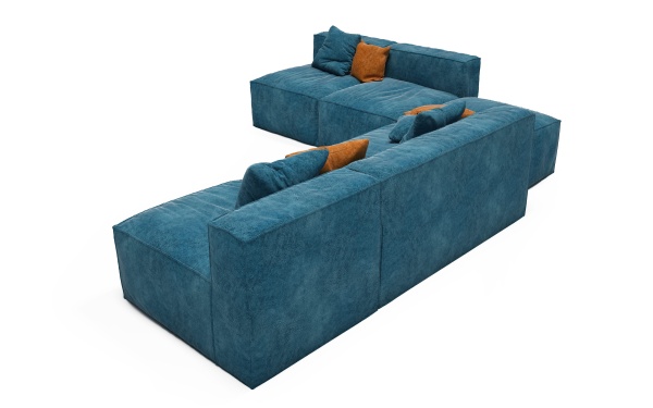 Диван Фри ДФ004 угловой 5 модулей - Эконом микровелюр