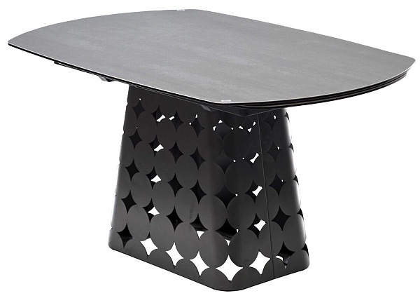 Стол обеденный Lorenzo (150+45+45) керамикая матовая серая, механизм ротор от интернет-магазина IDODOM.RU