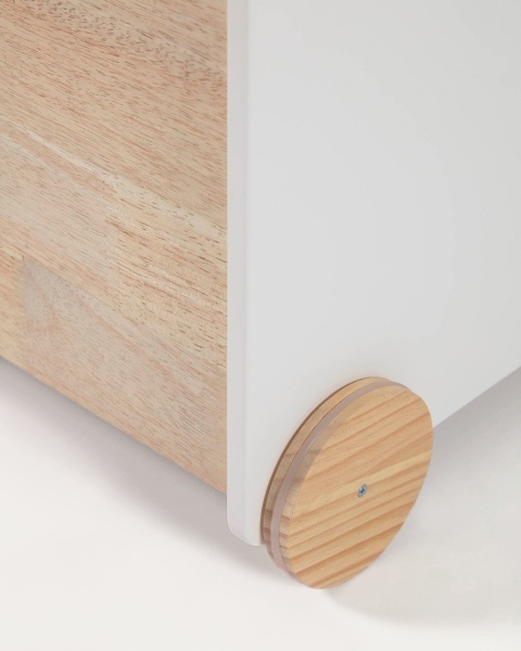 Тележка для хранения Bianina из массива натуральной сосны FSC и белого МДФ от интернет-магазина IDODOM.RU