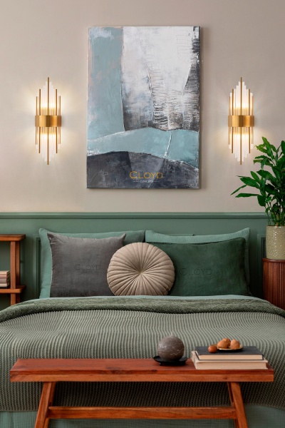 Бра Cloyd CARTEL-B W2 / выс. 60 см - латунь (арт.20202) от интернет-магазина IDODOM.RU