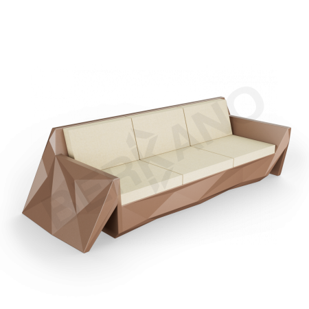 Диван Quaro с подушками Brown, Bone Brown