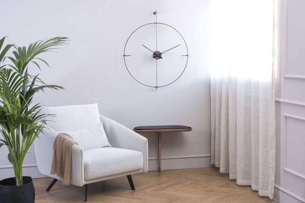 Часы настенные Mini Bilbao Premium black- Walnut от интернет-магазина IDODOM.RU