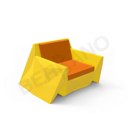 Кресло Quaro с подушками Yellow, Orange