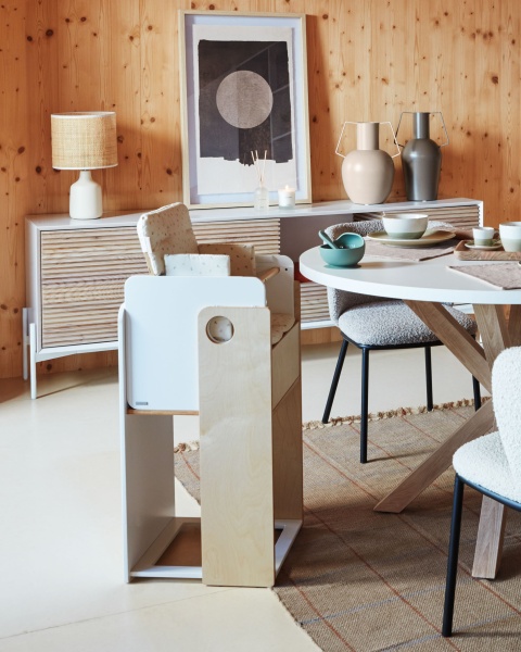 Стул Maureen дубовый шпон в натуральной отделке и черный металл от интернет-магазина IDODOM.RU