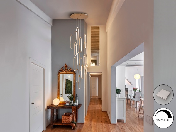 Colette Люстра 14L розовое золото DIM от интернет-магазина IDODOM.RU