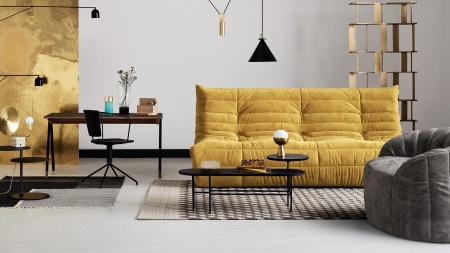 Диван ДеФранс™️ прямой 3-х местный - Ямайка шенилл уличная