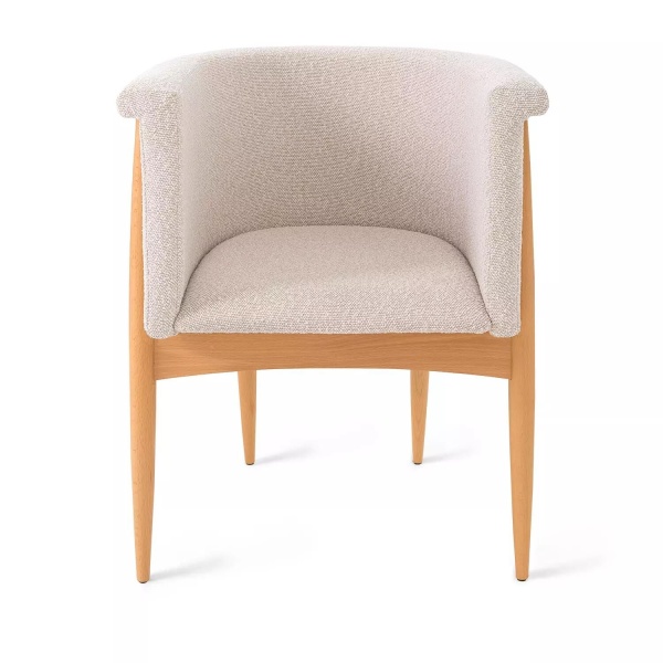 Полукресло Borgese, бук натуральный, бежевый от интернет-магазина IDODOM.RU