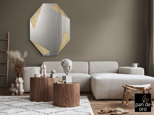 Зеркало Laverna золотое от интернет-магазина IDODOM.RU