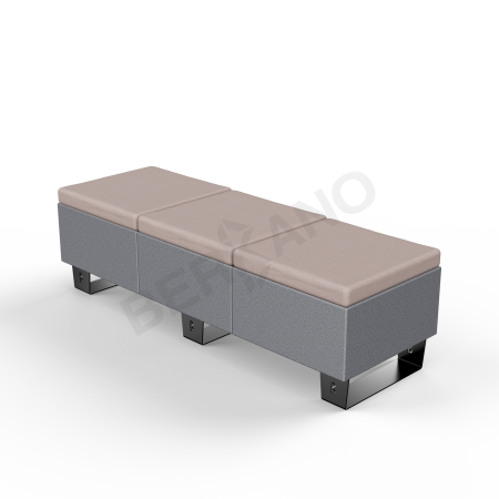 Скамейка Brick 180 Black Granite, Cappuccino