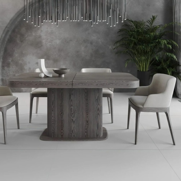 Стол прямоугольный раскладной Denver (160+40), шпон, опора дерево от интернет-магазина IDODOM.RU