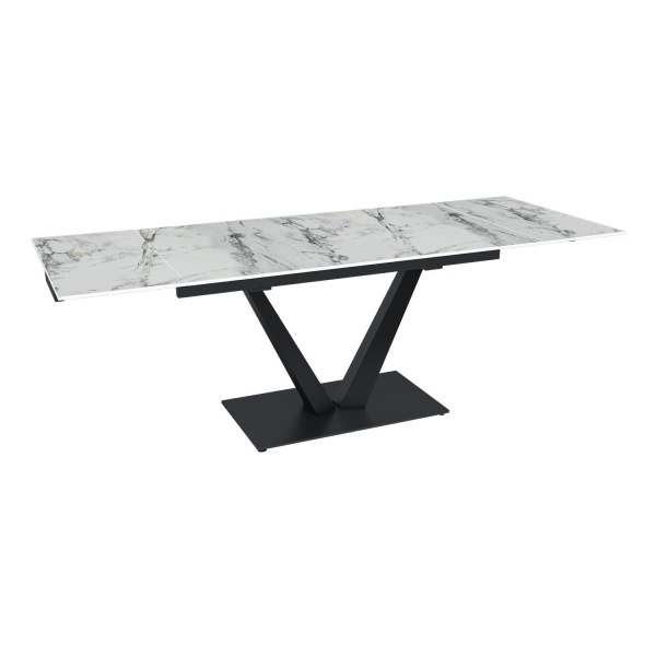 Стол раскладной Malibu (140+40+40), керамика глянцевая Ice Jade от интернет-магазина IDODOM.RU