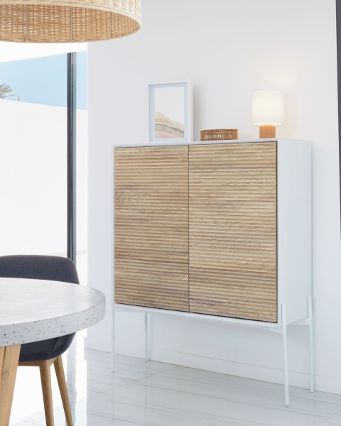 Буфет Marielle из ясеня с белым лаком 103 x 140 см от интернет-магазина IDODOM.RU