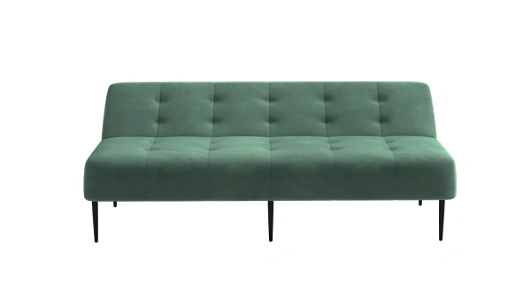 Monaco диван-кровать прямой трехместный, без подлокотников, бархат зеленый 19 от интернет-магазина IDODOM.RU