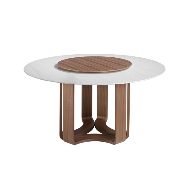 Круглый обеденный стол 1137/DT935 из керамики с мраморной отделкой от интернет-магазина IDODOM.RU