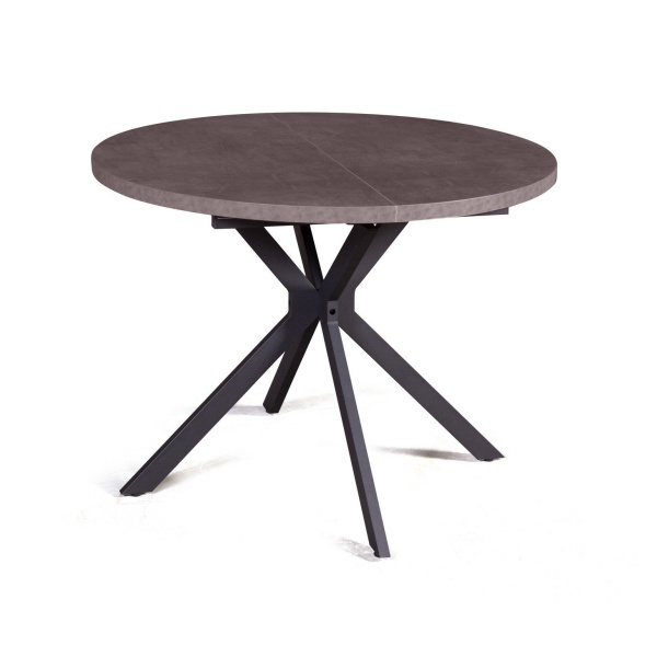 Стол круглый Vegas раздвижной (100+40) камень темный от интернет-магазина IDODOM.RU