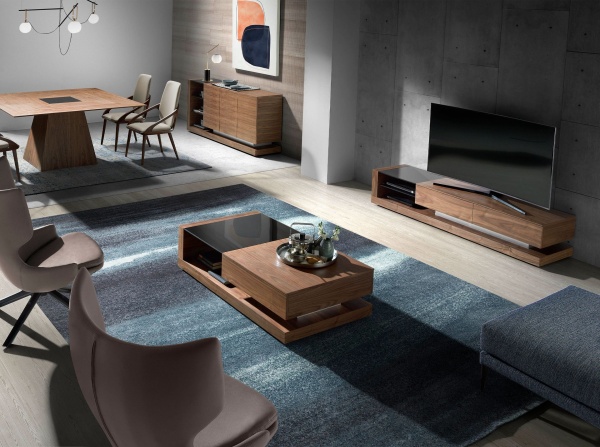 Тумба под ТВ MF1317A /3139 орех черный витраж от интернет-магазина IDODOM.RU