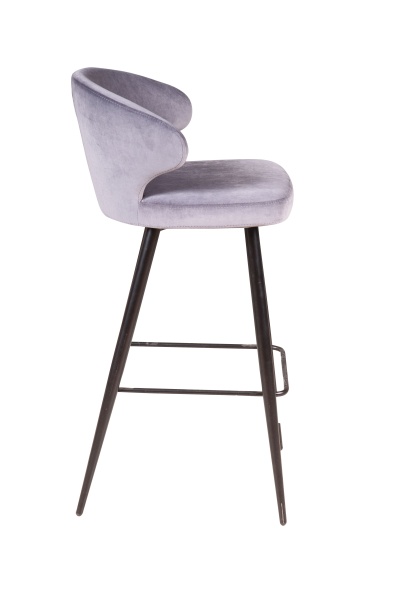 Стул барный Richard, бархат светло-серый 26 от интернет-магазина IDODOM.RU