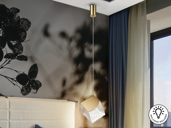 Подвесной светильник Priscila 1L золотой от интернет-магазина IDODOM.RU