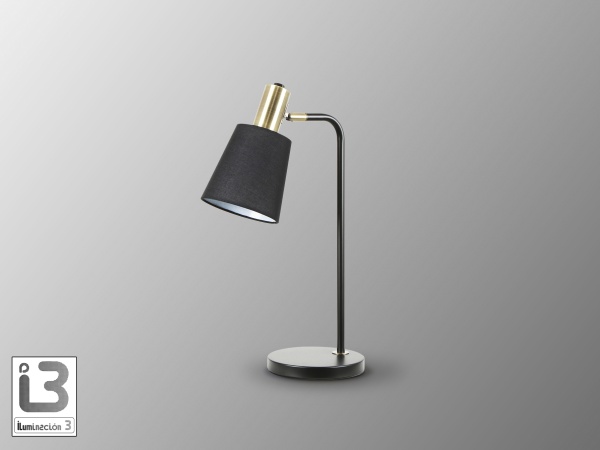 Gisela Настольная лампа 1L черный-латунный от интернет-магазина IDODOM.RU