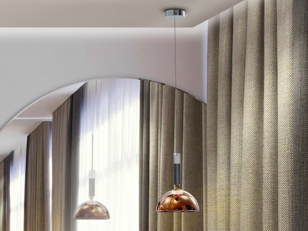 Подвесной светильник Charlize 1L бронзовый от интернет-магазина IDODOM.RU