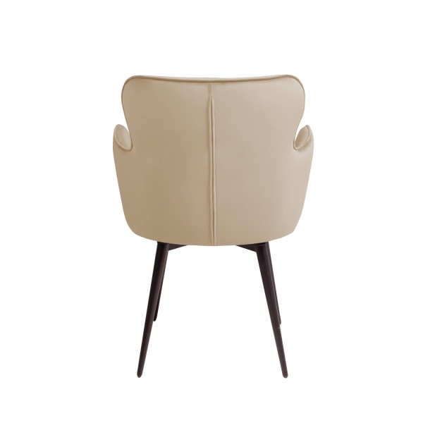 Стул c подлокотниками King, поворотный на 360 градусов, бархат бежевый 05 от интернет-магазина IDODOM.RU