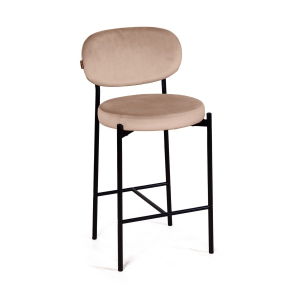 Стул полубарный Mason, бархат бежевый 5 от интернет-магазина IDODOM.RU