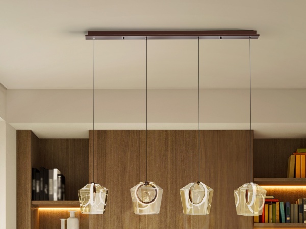 Линейный подвес Ingrid 4L шампань от интернет-магазина IDODOM.RU