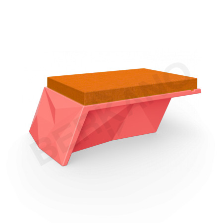 Угловой модуль Quaro с подушками Chili Red, Orange