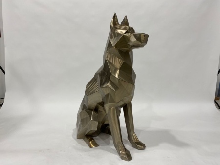 Немецкая овчарка.   Финиш: Обжиг. Цвет: Золото. от интернет-магазина IDODOM.RU