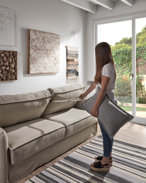 Диван Samsa 140cm полиуретан бежевый от интернет-магазина IDODOM.RU