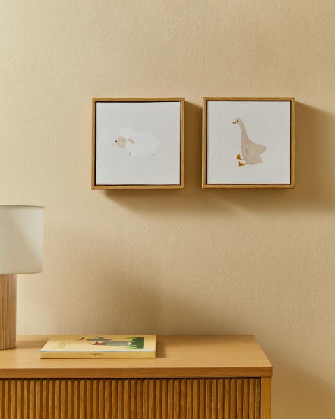 Картина Milu с изображением овцы на холсте 20 х 20 см от интернет-магазина IDODOM.RU