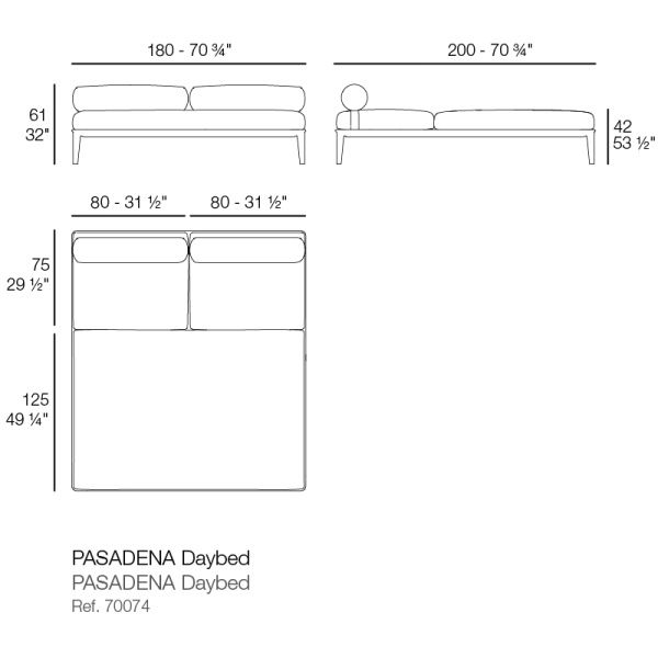 Уличный двойной шезлонг Pasadena от интернет-магазина IDODOM.RU