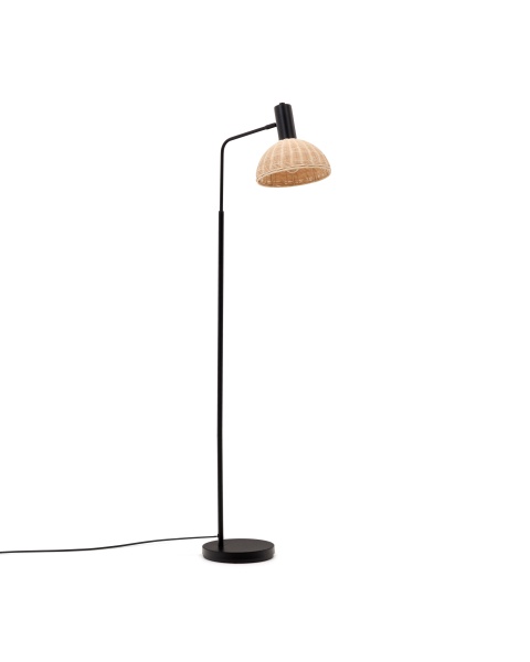 Damila Торшер из ротанга и черного металла от интернет-магазина IDODOM.RU