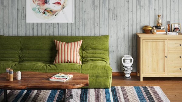 Диван ДеФранс™️ прямой 3-х местный - Эконом микровелюр